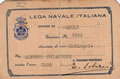 Tessera Lega Navale 1929
